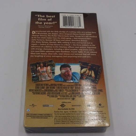 O Brother Where Art Thou Sealed VHS Tape Cult Classic Factory Sealed - Picture 3 of 5